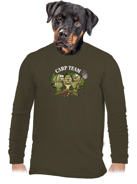 Carp Team férfi hosszú ujjú póló Urban Khaki