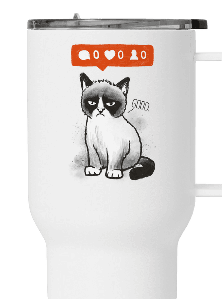 Grumpy termosz bögre White