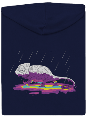 Titok kiderült cipzáras férfi pulóver Navy