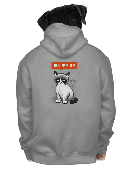 Grumpy cipzáras férfi pulóver Light Melange