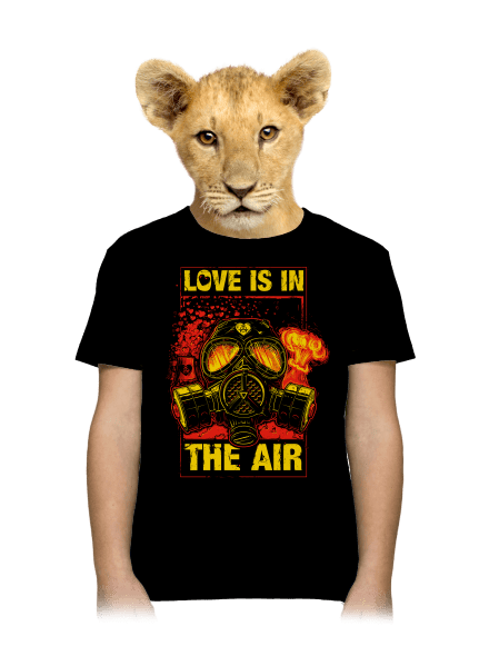 Love is in the air gyerek póló Black