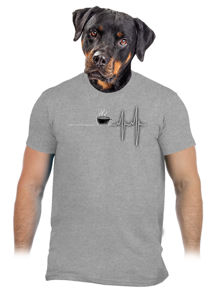 Coffee help férfi póló Sport Grey