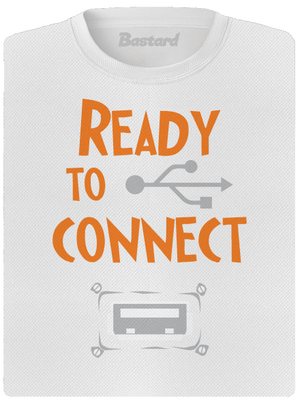 USB csatlakozás női sportpóló White