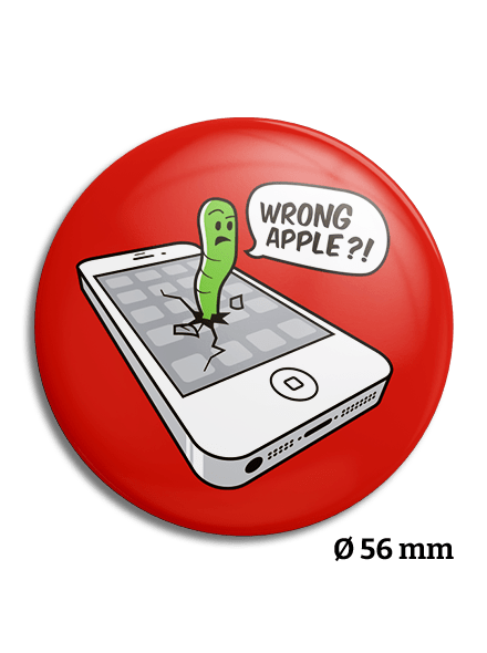 Wrong apple kitűző