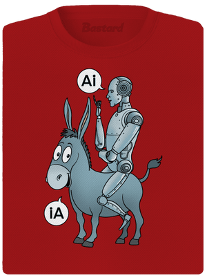 Szamár és AI női sportpóló Red Mal