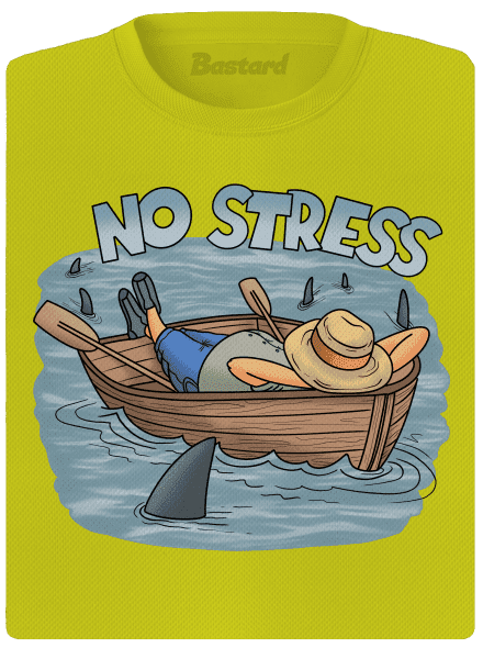 No stress női sportpóló Neon Yellow
