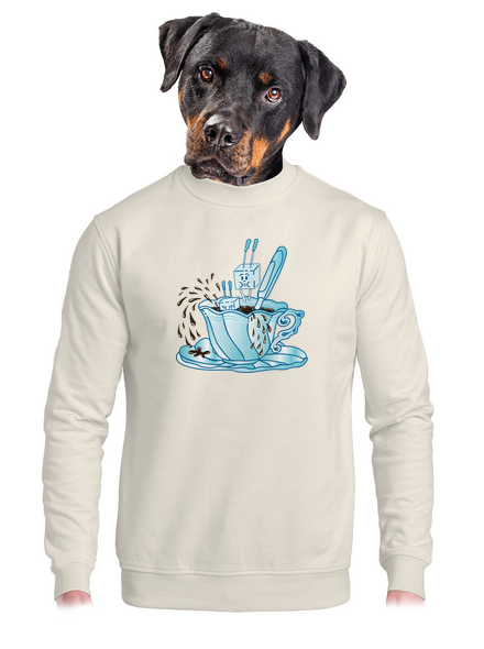 Cukorfüggő unisex crewneck Off White