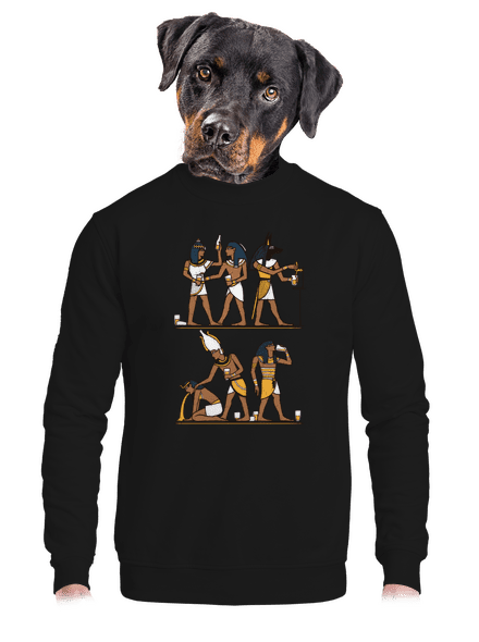 Egyiptomi parti unisex crewneck Black