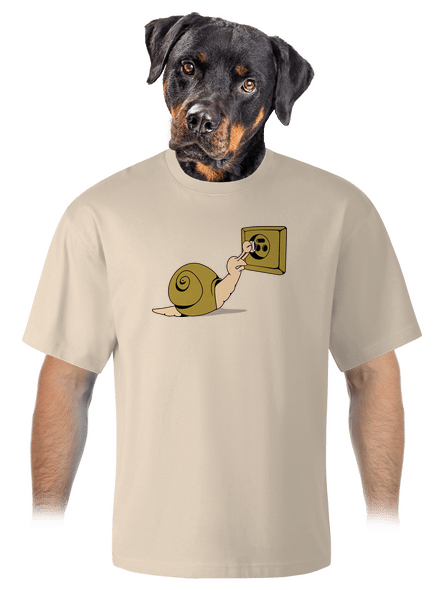 Kukkolás unisex túlméretezett póló Almond