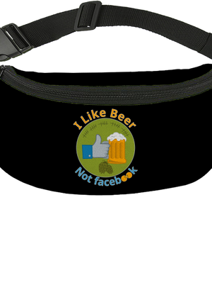 I like beer övtáska Black