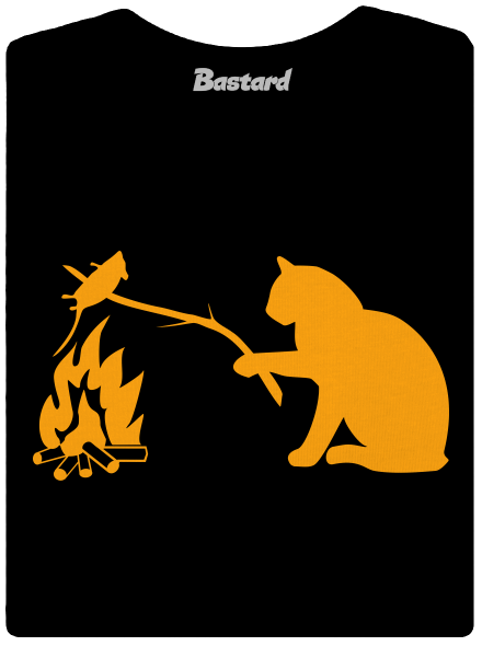 Macska-egér harc női póló Black