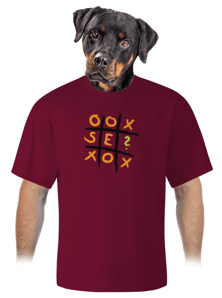 Piškvorky unisex túlméretezett póló Garner