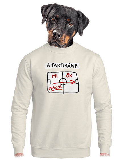 A taktikánk unisex crewneck Off White