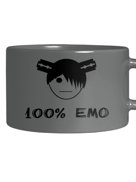 100% emo macaron bögre Grey Macaron