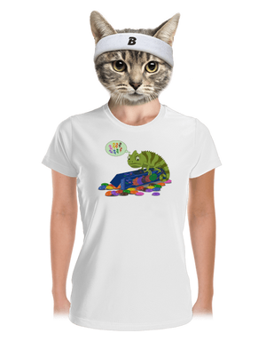 Zavart kaméleon női sportpóló White