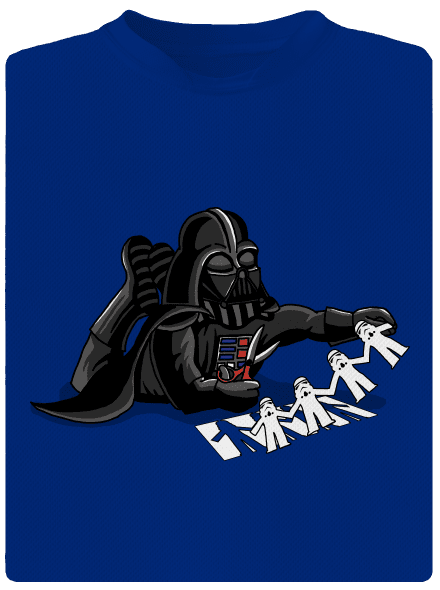 Trooper klónozás férfi sportpóló Royal Blue Mal