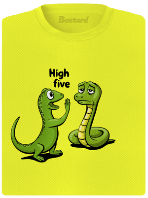 High Five női sportpóló Neon Yellow