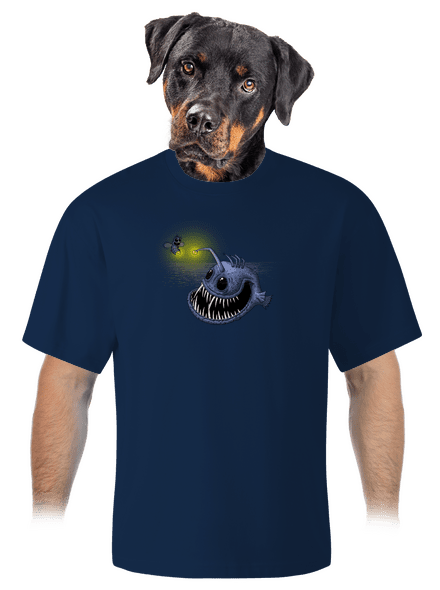Szívem fénye unisex túlméretezett póló Midnight Blue
