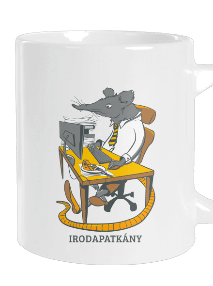 Irodapatkány nagy bögre White