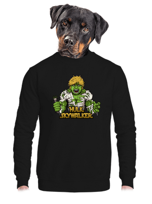 Hulk Skywalker unisex crewneck Black