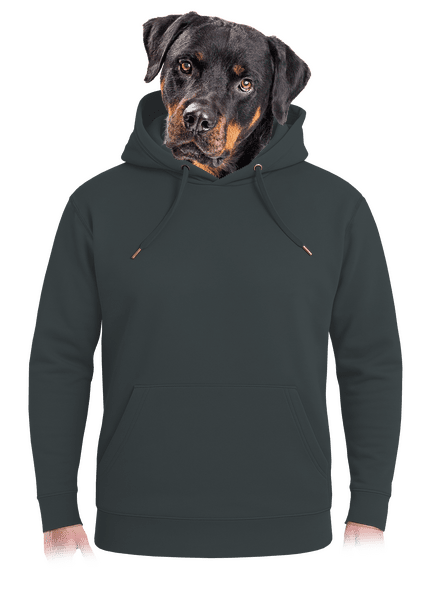 Nyomtatás nélkül unisex prémium pulóver Charcoal