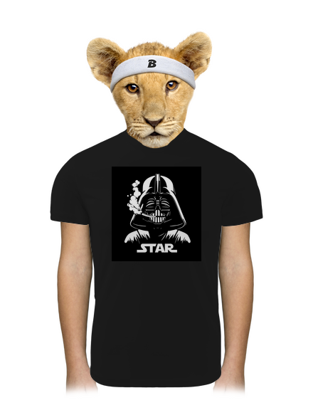 Darth Star gyerek sport póló Black