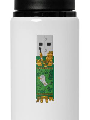 USB city kulacs White