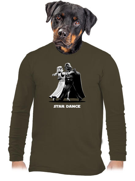 Star dance férfi hosszú ujjú póló Urban Khaki