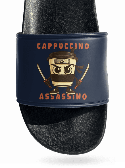 Cappuccino Assasino – Italian Brainrot papucs Navy