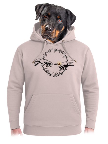 God of ring unisex prémium pulóver Rose Chalk