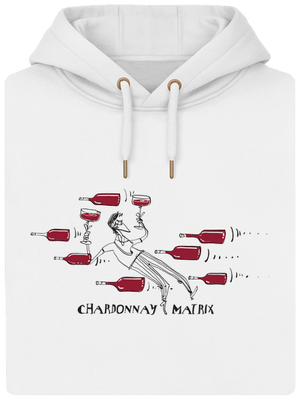 Chardonnay matrix unisex prémium pulóver Snowwhite
