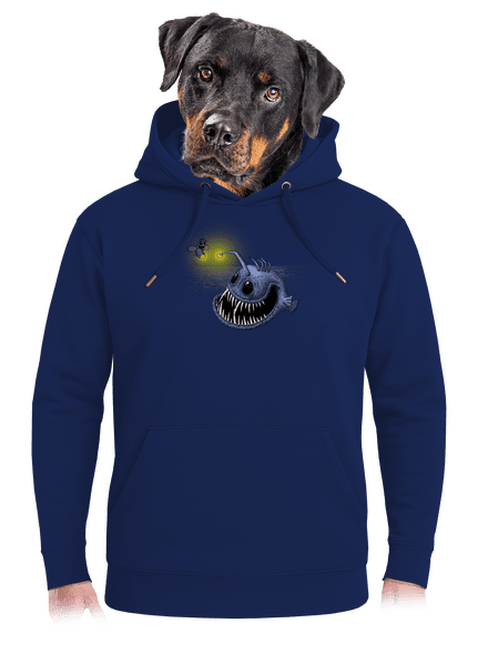 Szívem fénye unisex prémium pulóver Navy