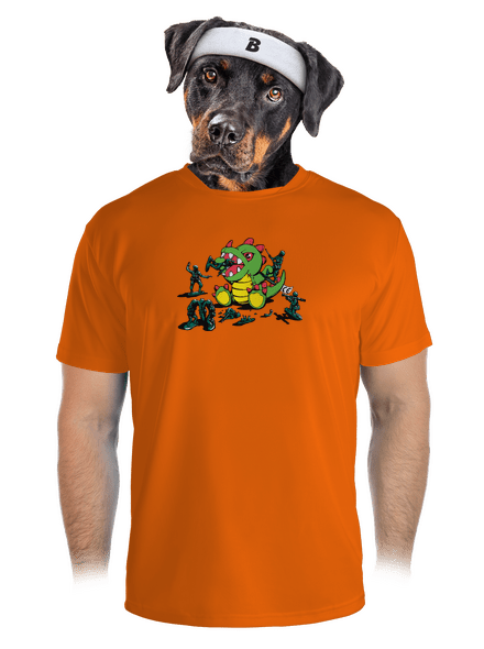 Játékok férfi sportpóló Neon Orange