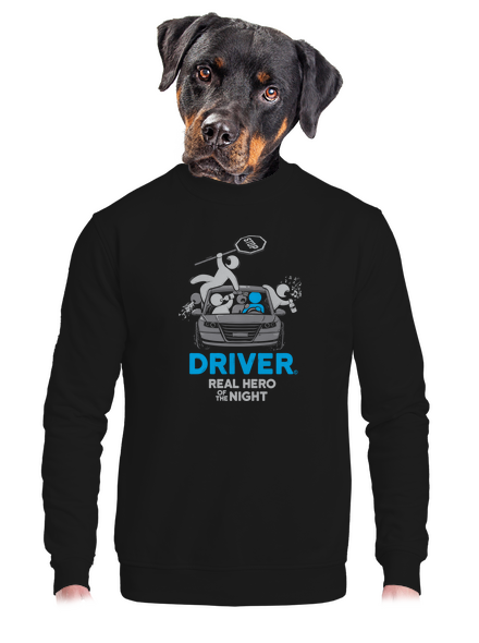 Driver unisex crewneck Black
