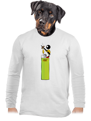 férfi hosszú ujjú póló