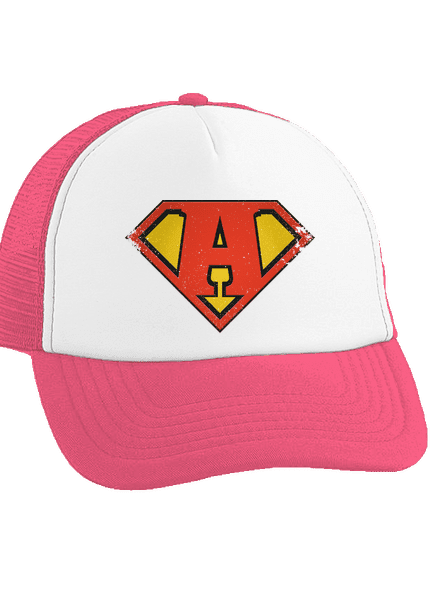Szuperhős vagyok teherautós sapka Fluorescent Pink cap