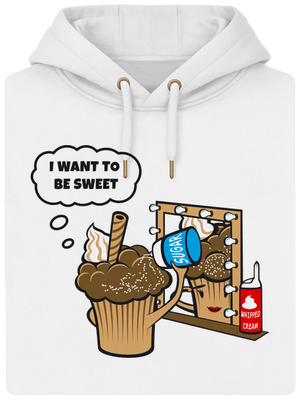Sweet muffin unisex prémium pulóver Snowwhite
