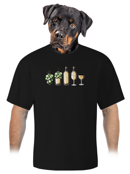 A fehérbor evolúciója unisex túlméretezett póló Black