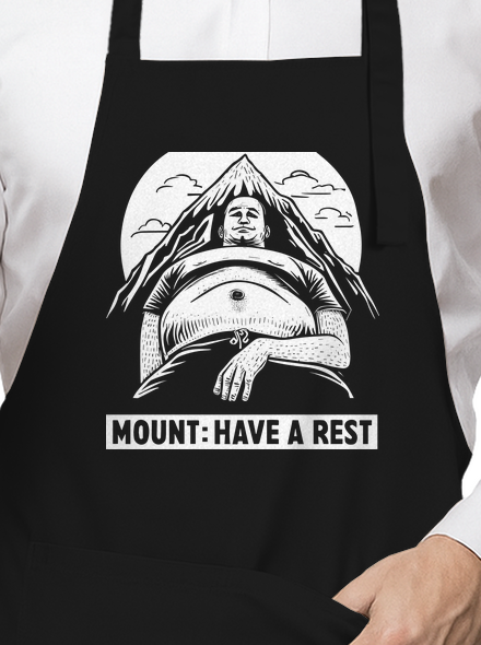 Mount have a rest kötény Black