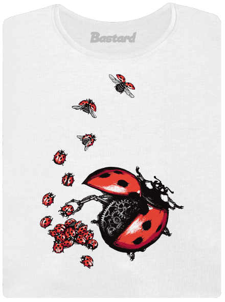 Ladybird Factory prémium női póló White