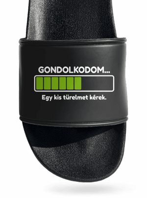 Gondolkodom papucs Black
