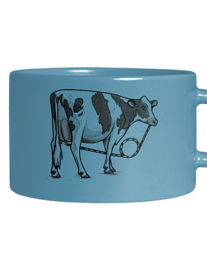 Cow drink macaron bögre Blue Macaron