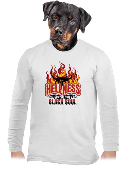 Hellness férfi hosszú ujjú póló White