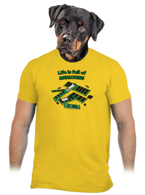 Memóriában tárolva férfi póló Gold