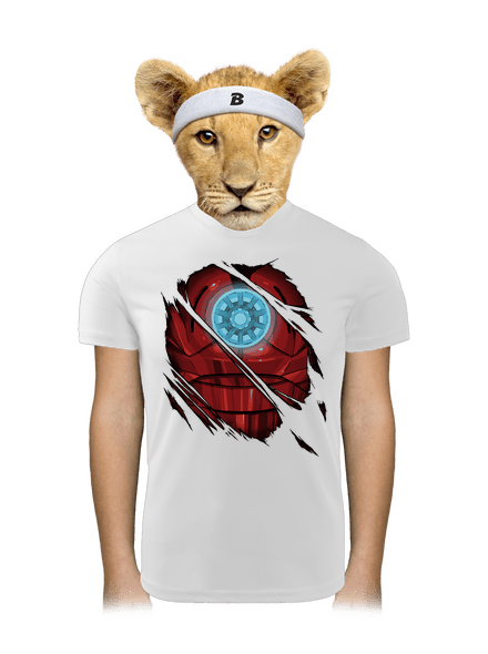 Ironman gyerek sport póló White