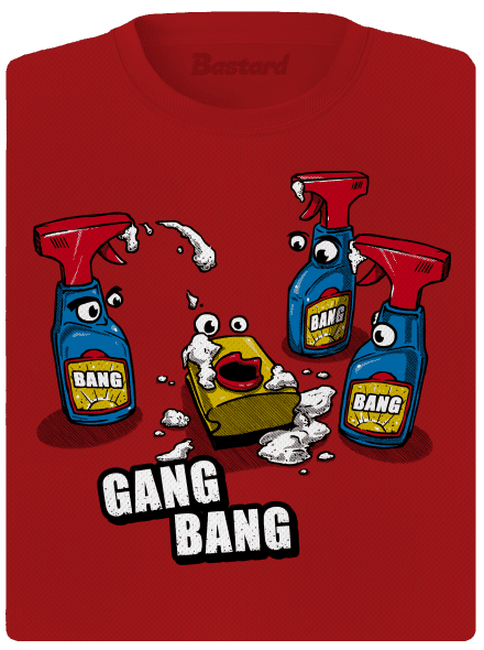 Gang bang női sportpóló Red Mal