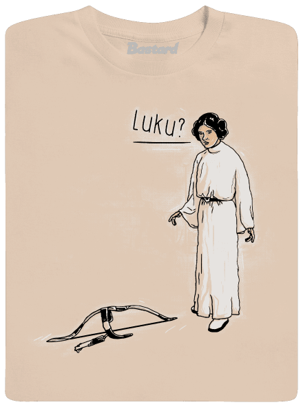 Luke és Leia férfi póló Sand