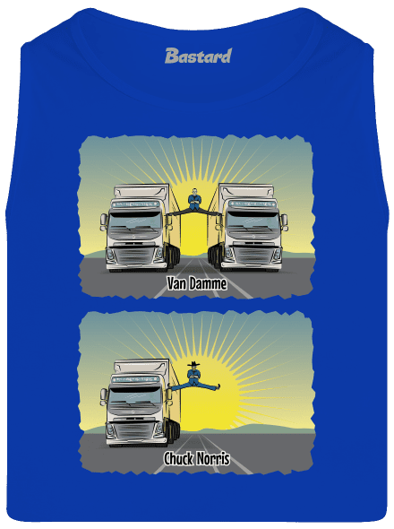 Chuck & Truck férfi trikó Royal Blue