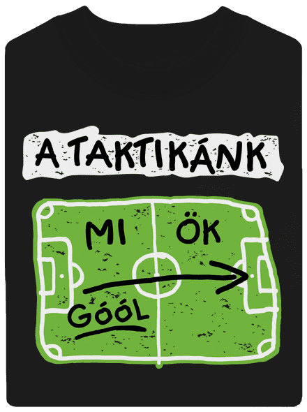 A futballtaktikánk unisex crewneck Black