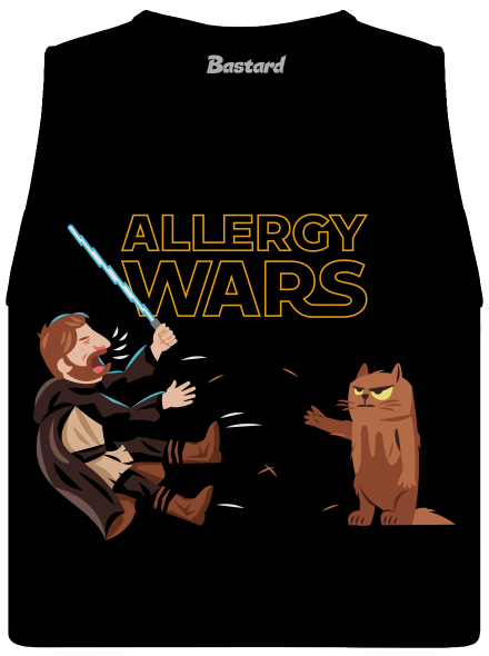 Allergy Wars női bővített trikó Black